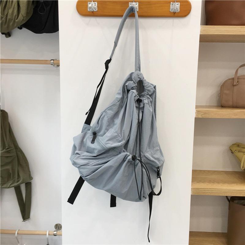 Blogger Drawstring College Student Backpack Daily Practical Large Capacity Commuter Women's Backpack Tide