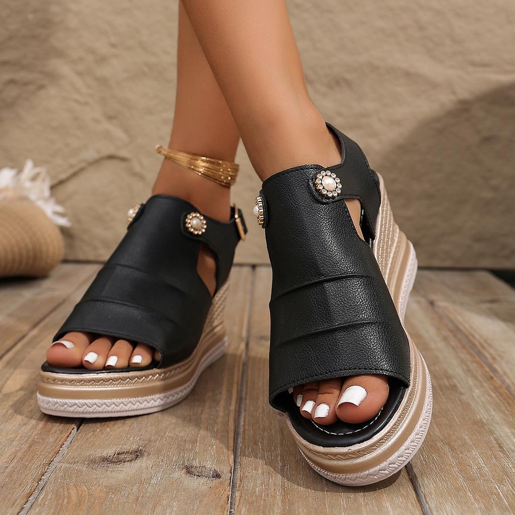 Fashion Women Wedges Sandals 2025 New Summer Lightweight Shoes for Women Platform Casual Sandals Women Beach Luxury Designer Sandals