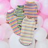 Cotton Rainbow Pet Sweater Spring and Autumn Small Dog and Cat Clothing