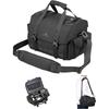 HAKUBA GW-STANDARD Ridge Shoulder Bag 10 AZ Black AMZSGWSR-SB10 Camera Bag - Large Capacity, Tripod Mountable, Space-Saving Square Design (Allows Hori