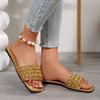[Commercio Estero] Pantofole con paillettes moda donna brezza serale francese temperamento con gonna sandali con tacco spesso