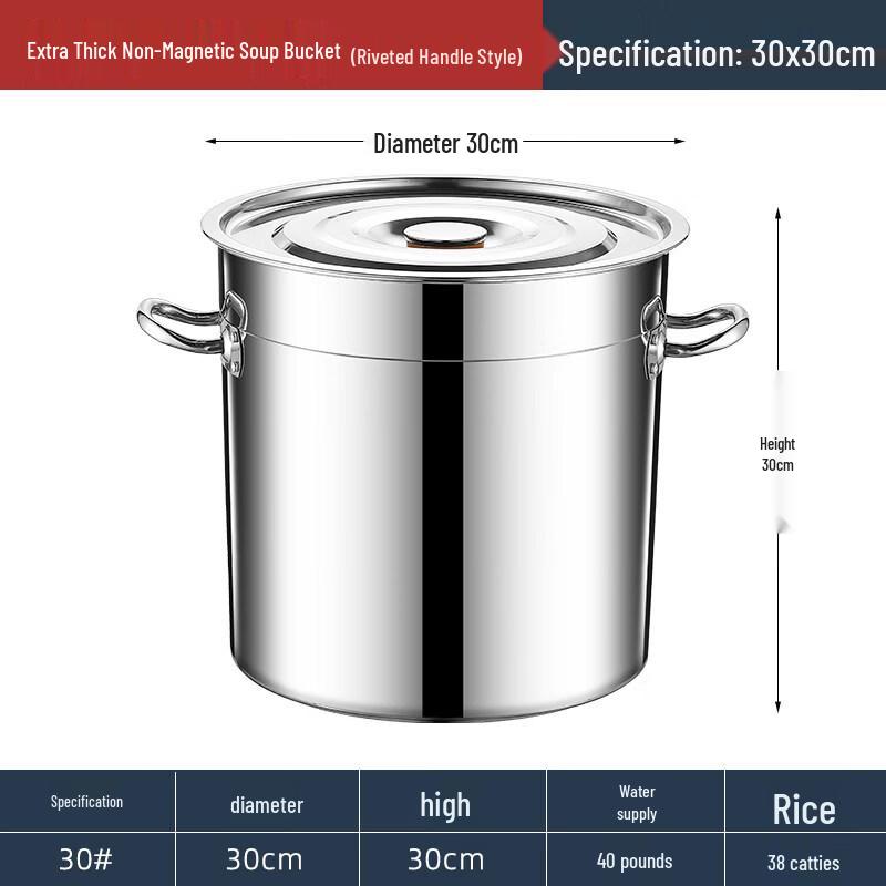 Large Capacity Stainless Steel Stockpot with Lid
