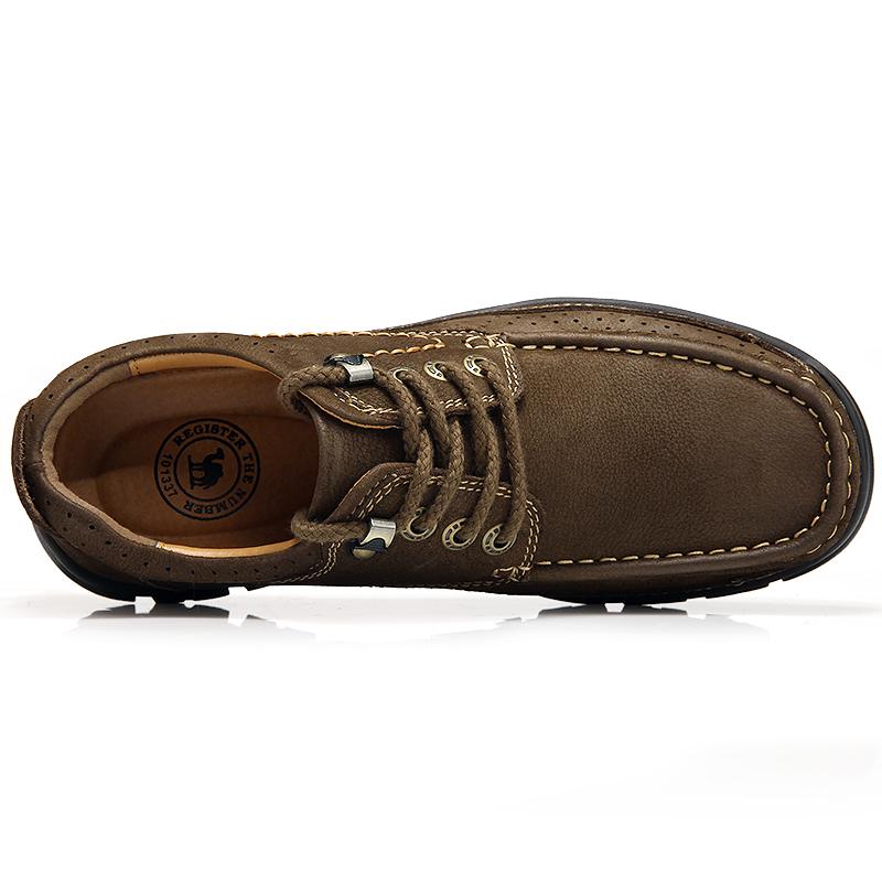 High Quality Men's Handmade Leather Casual Shoes Comfortable Sneakers