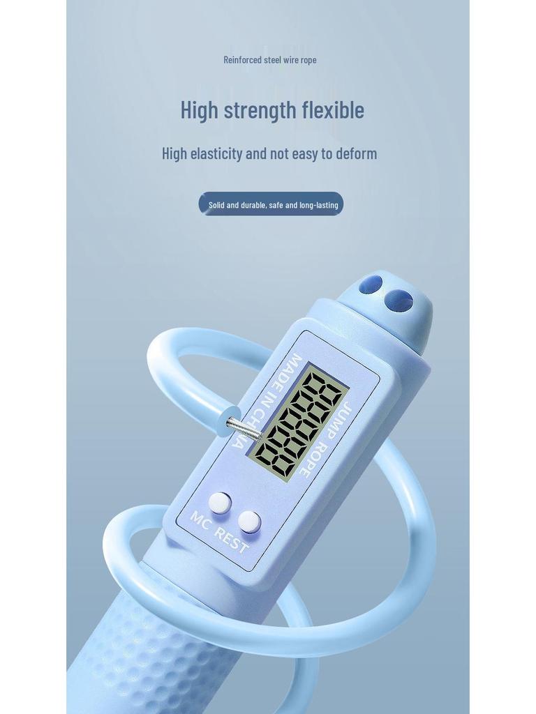 Cordless Weighted Fitness Jump Rope: Gravity Count Model for Weight Loss & Fat Burning