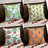 Prickly Cactus Cushion Cover Reversible Soft Durable Pillow Cover Home  Car MultiScene Use for Daily Comfort