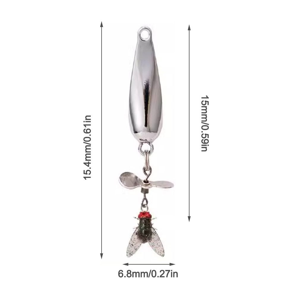 Anti-Rust Artificial Fly Fishing Lure Set Angling Gear Durable Fishing Spinner Baits Fishing Lure Metal Propeller Fishing Bait