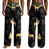 Men's Funny Sleep Pants with Brief Print for Halloween Novelty Pants