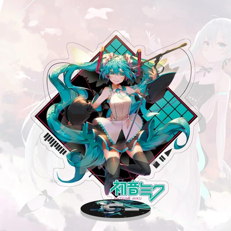 29 Types Hatsune Miku Anime Figure 16Cm Acrylic Key Chain Ornaments Presents Pendant Buckle Two-Sided Hatsune Miku Model TOYS Gift