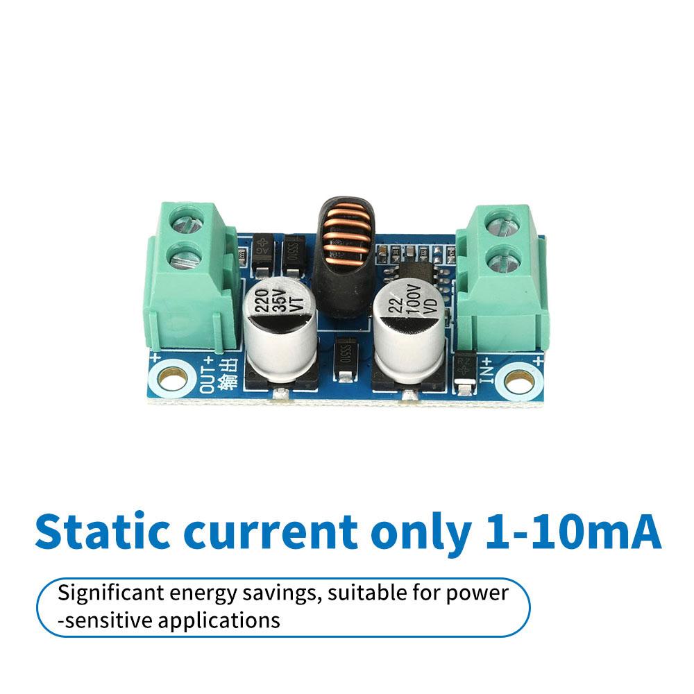 DC-DC Buck Converter 10-100V to 5V/12V/24V 3A Output Power Regulator Step-Down Module with Short-Circuit&Over-Temp Protection