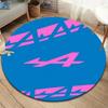 Alpine F1 Round Area Rug,Carpet Rug for Living Room Bedroom Sofa Playroom Decor,Non-slip Floor Mat