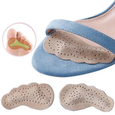 Non-slip Insoles for Women Shoes Stickers Leather Forefoot Pads for Sandals High Heels Insert Self-Adhesive Anti Slip Foot Pads