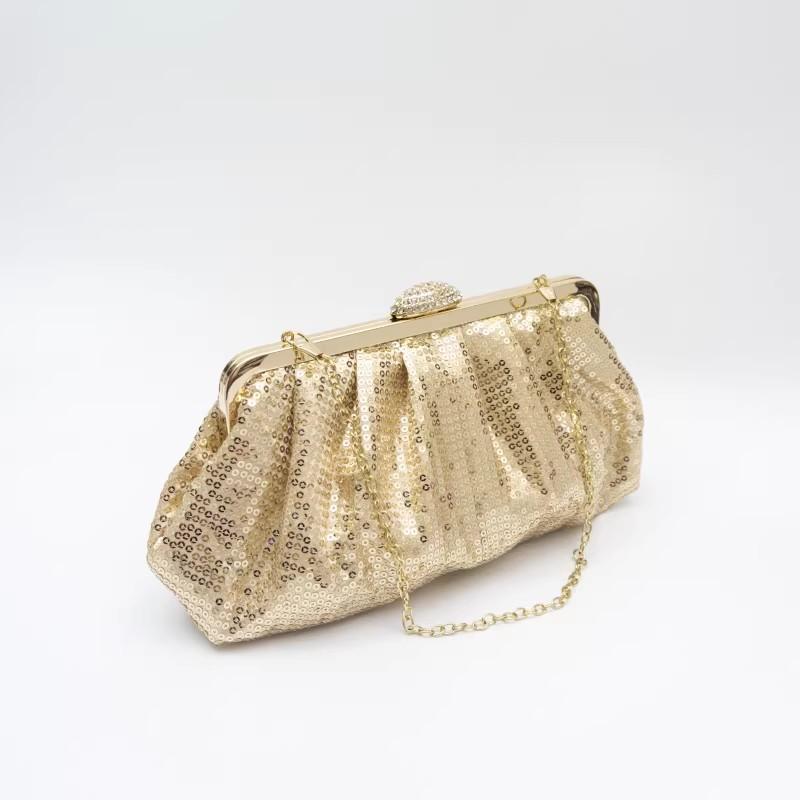Sequined evening bags banquet wedding handbag clutch purse for women new elegant lady's dinner bag cheongsam chain crossbody bag