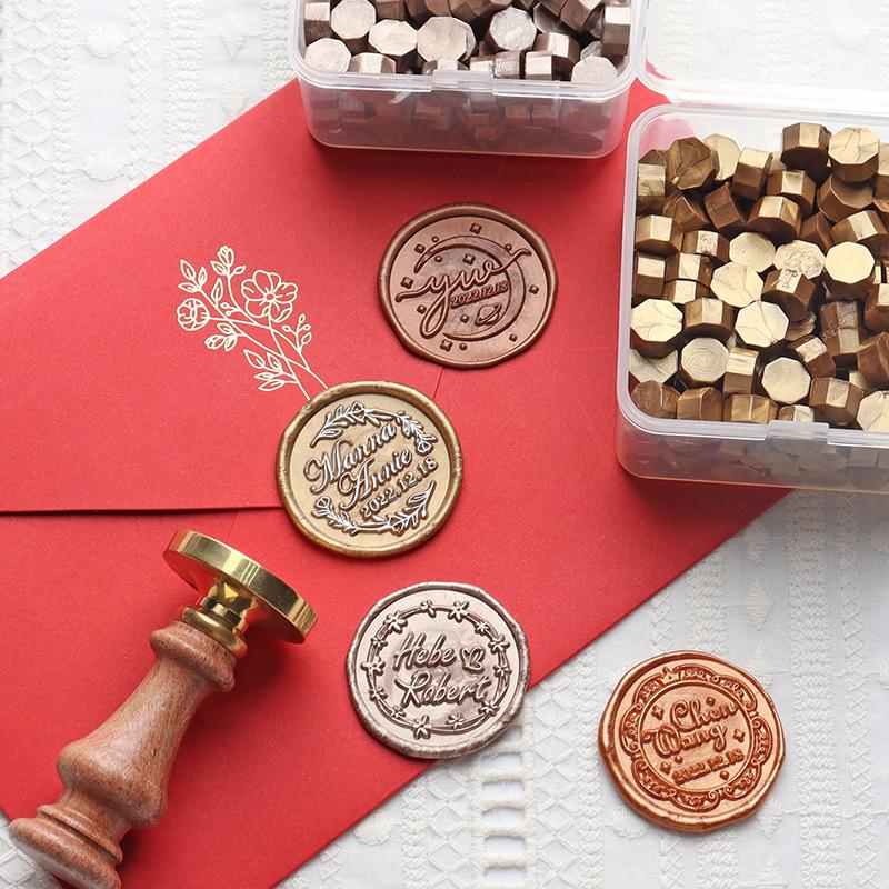 Metallic Wax Granules for Sealing Stamps: Ideal for Invitations, Envelopes & Letters.