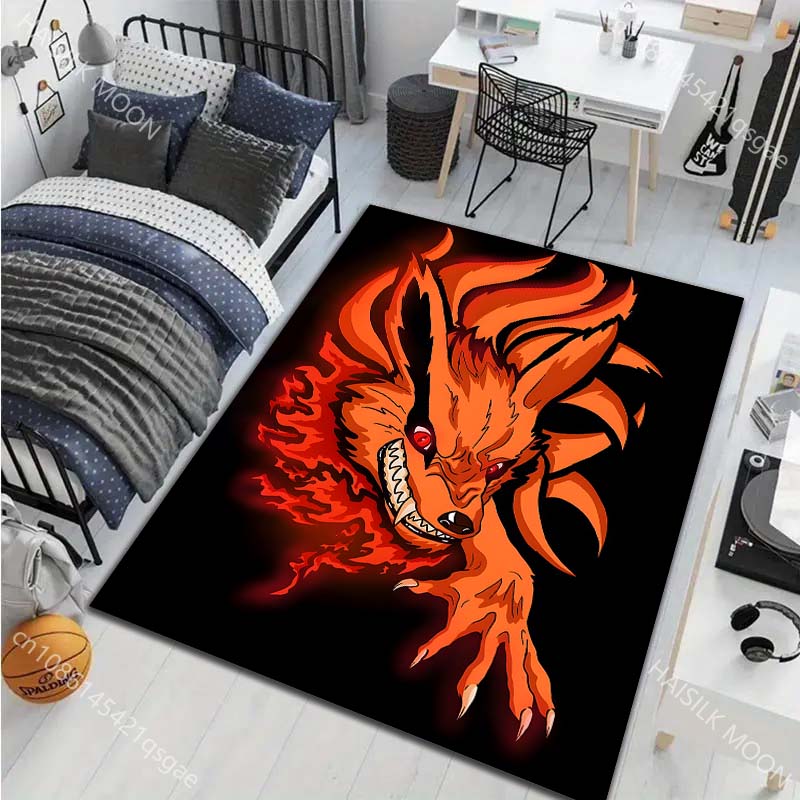 

Japanese Mythology Fox K-Kurama Pattern Carpet for Living Room Bedroom Sofa Home Decor Non-slip Floor Mat Large Size Luxury Gift 40x60cm