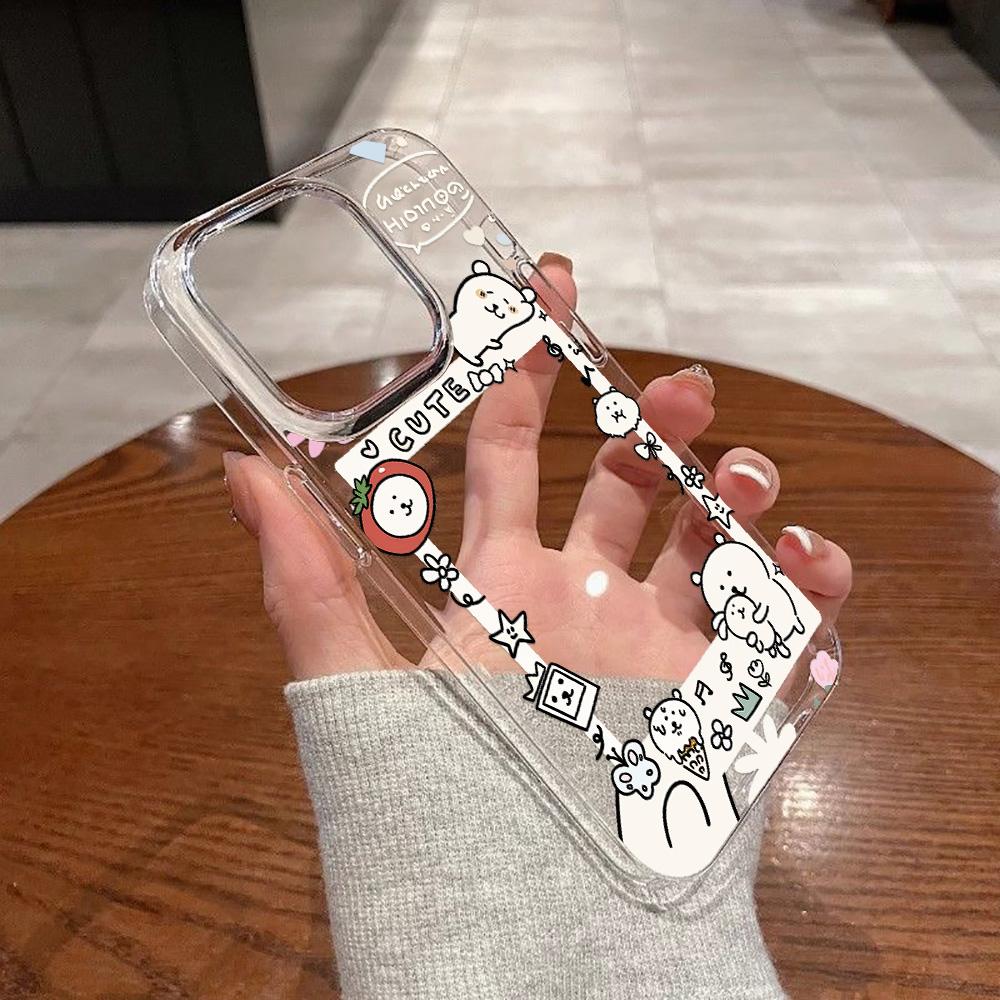 Acrylic Phone Case for iPhone 11 12 13 14 Pro 12 14 16 Pro Max for Samsung A16 A36 A56 S24 FE High-quality Painted Anti-fall Mobile Phone Case