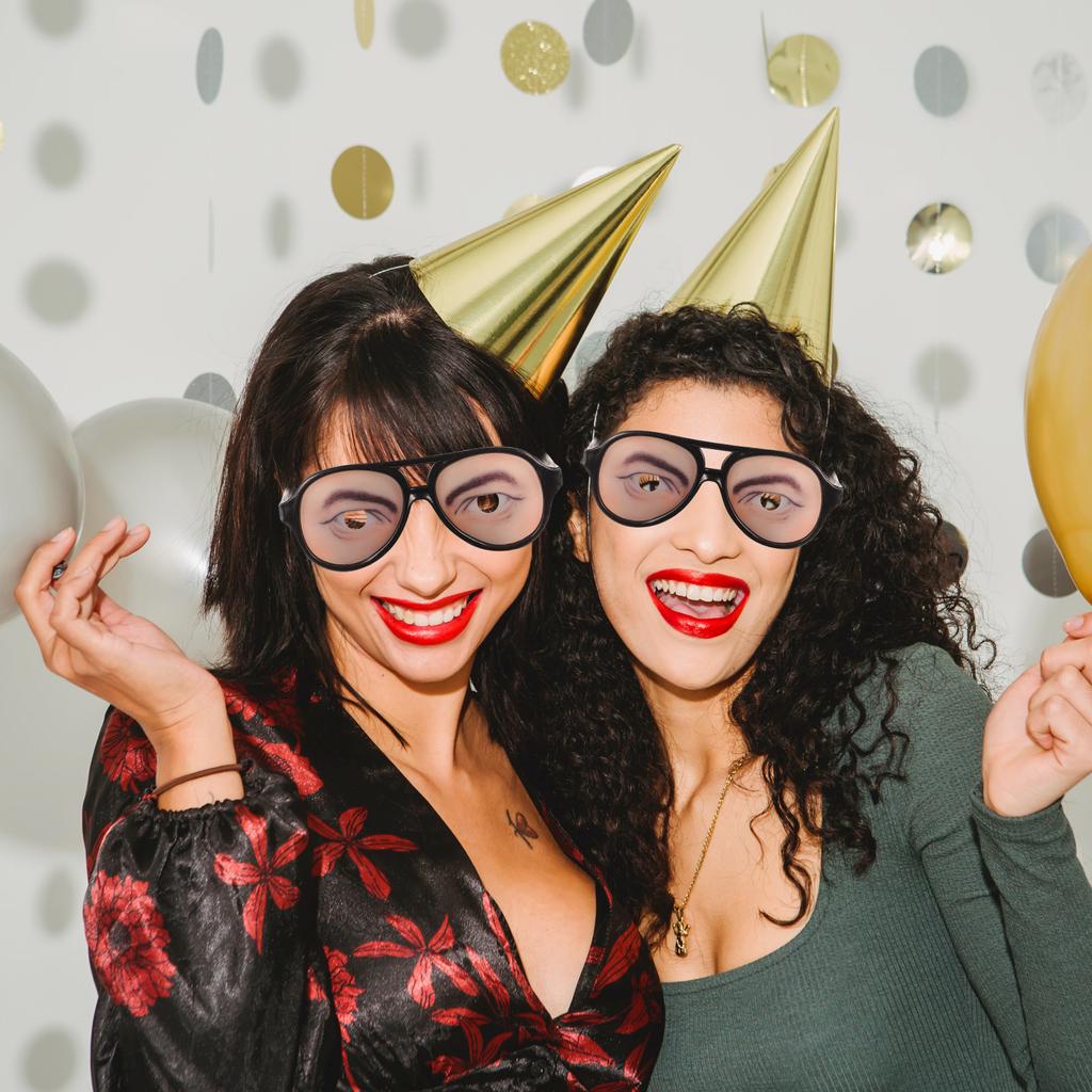 Lightweight Funny Glasses One Size Cool Fashion Style Prop for Halloween Cosplay Masquerade Party Prank Gag Gift Idea