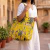 Shoulder Bag Usalover925 Yellow Quilted Cotton Jungle Print Shoulder Bag 36
