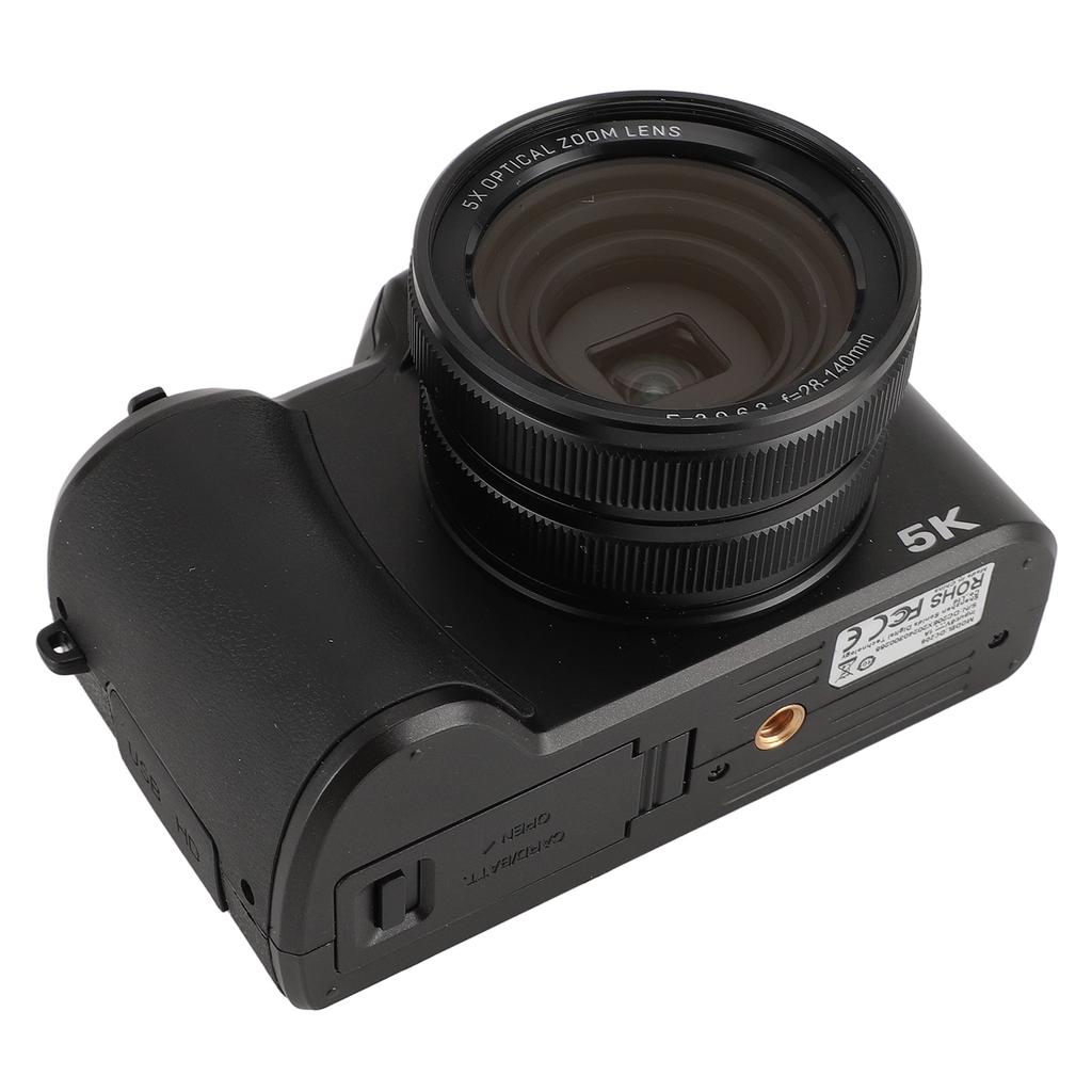 5K Digital Camera Multifunctional High Definition 64MP Vlogging Camera 3.2 Inch Display 6 Axes Shake