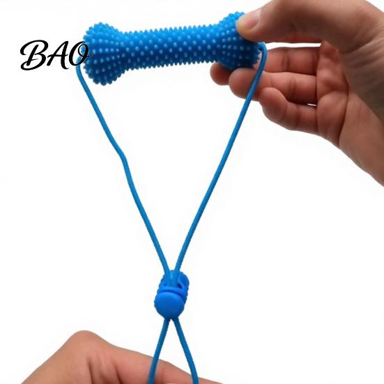Dog Oral Health Care Tooth Brushing Helper, Pet Dental Prop Chewable Toy, Dual-Action Canine Cleaning Tool for Teeth, Removing Tartar And Plaque,