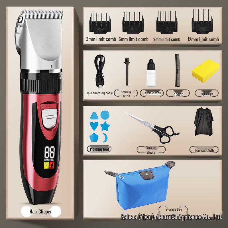 Rechargeable Electric Hair Clipper & Trimmer Combo for Self-Haircuts
