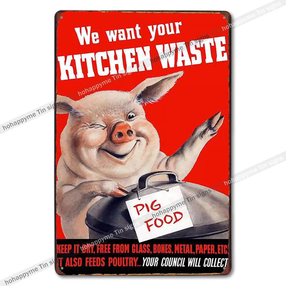 Retro Metal Tin Signs Vintage Food Ad Kitchen Wall Decor Home Art