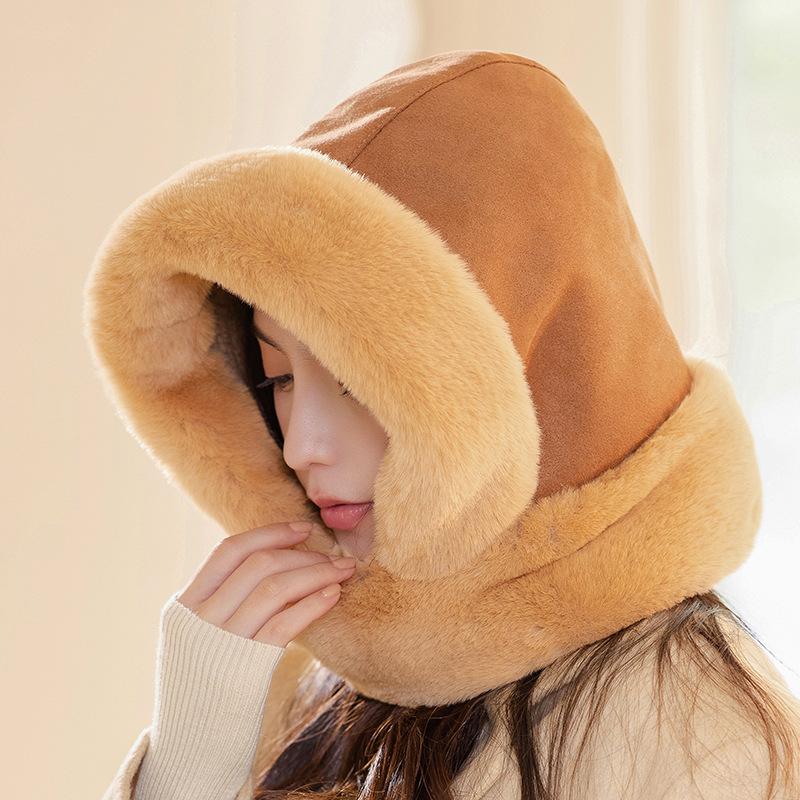 Winter Warm Thickened Bomber Hat Unisex Solid Color Ear Flap Hats Outdoor Cycling Hiking Coldproof Trapper Hat for Women Men