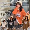 American Retro Hooded Fleece Pullover Sweater Winter New Fat Mm Loose Lazy Wind Top 430988