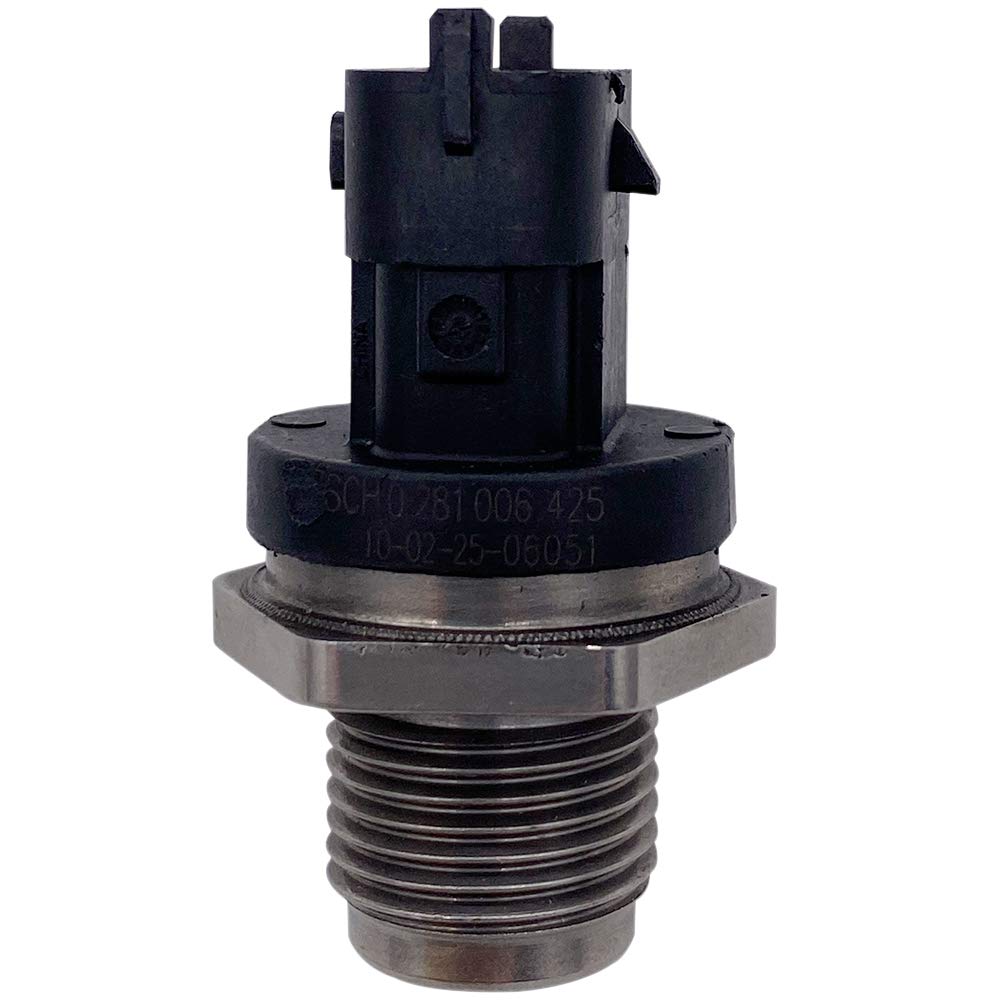 Amrxuts 0281006425 Fuel Rail Pressure Sensor for 2003-2007 Dodge Ram 2500, 2003-2006 Dodge Ram 3500, Truck Cummins Diesel L6 5.9L, 0281002851,