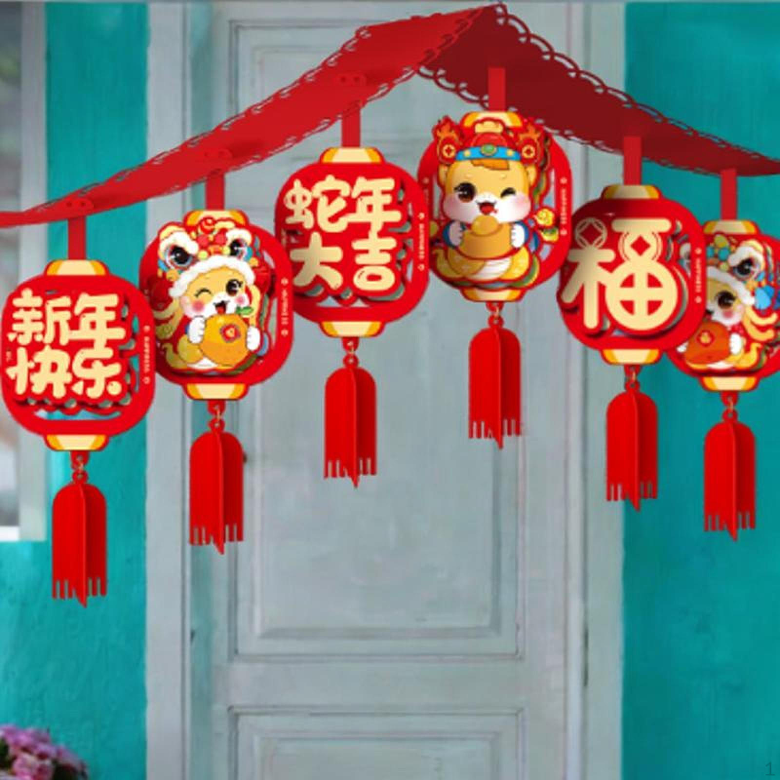 

Китайский Год Баннер Потолочное Украшение 78.74 дюймов Домашнее Убранство Милый Орнамент Змеи Style A