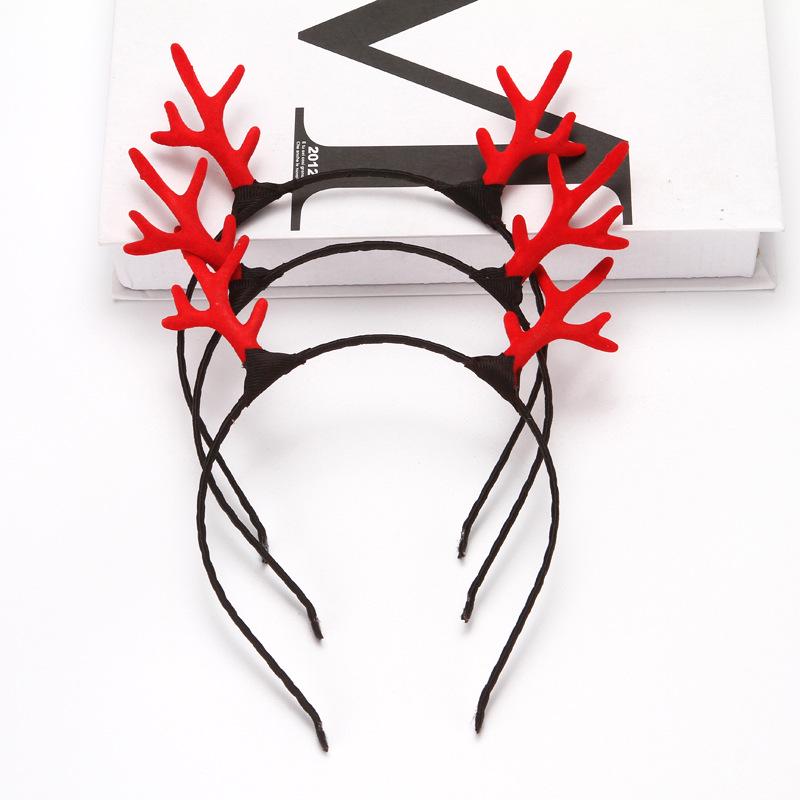 Christmas Reindeer Antler Headband - Festive Hair Accessory for Women & Children