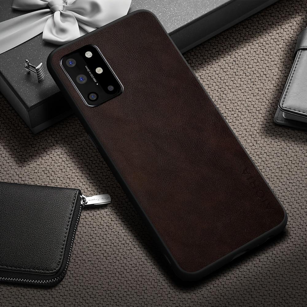 Phone Case - Luxury Retro Faux Leather Phone Case for Oneplus 9 8 7 6 Pro 9R 9RT 9 US 6T 8T 7T Pro Matte Soft Bumper Hard Back Cover Fashion Case