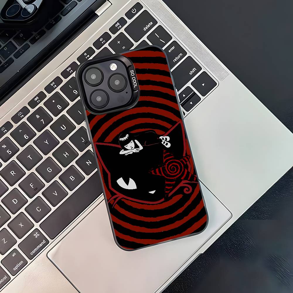 E-Emily The Strange Phone Case For iPhone 17,16,15,14,13,12,11,Pro,XS,Max,Plus,Mini,SE4,E Black Matte Shockproof Cover