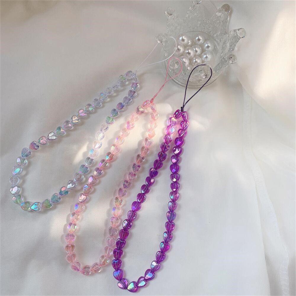 Pendant Star Beaded Phone Chain Anti-Lost Mobile Phone Lanyard Chain  Girl Gift