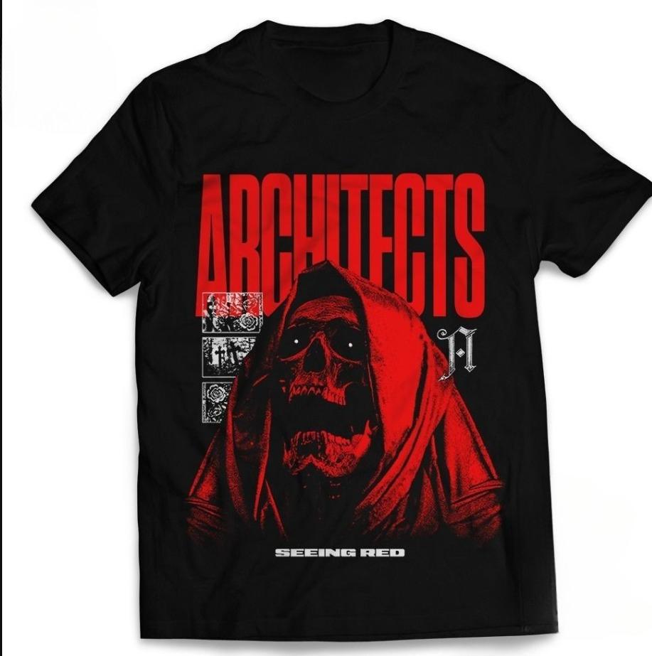 Kaos Band Architects  Printed T-shirts, Metal Jackets, and Music Metal Style Summer New Men s and Women s Casual Streetwear -... S разноцветный