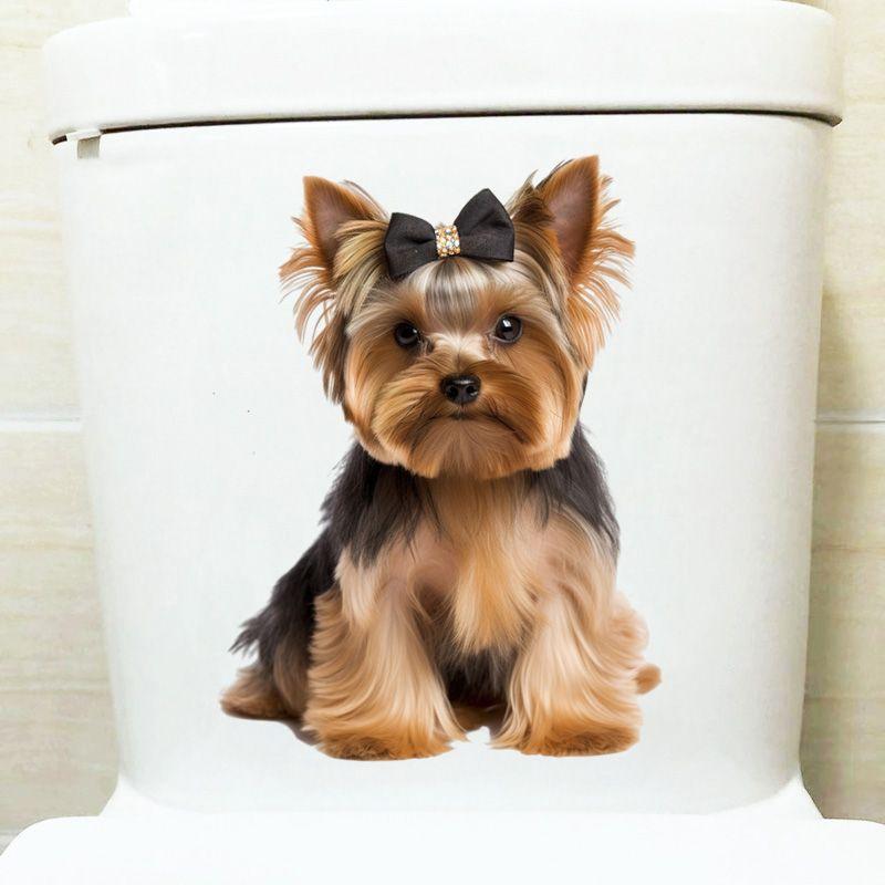 Animal Wall Sticker Bathroom Toilet Decor Living Room Cabinet Refrigerator Home Decoration Water-proof Decal