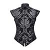 New !!! Adult Men Renaissance Tudor Elizabeth Vest Costume Pirate Colonial Red And Gold Brocade Jerkin Vest Costume Custom Made