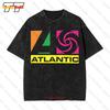 Atlantic Records Record Label Music Studios Musician Band Vintage Oversized Tshirt X83x