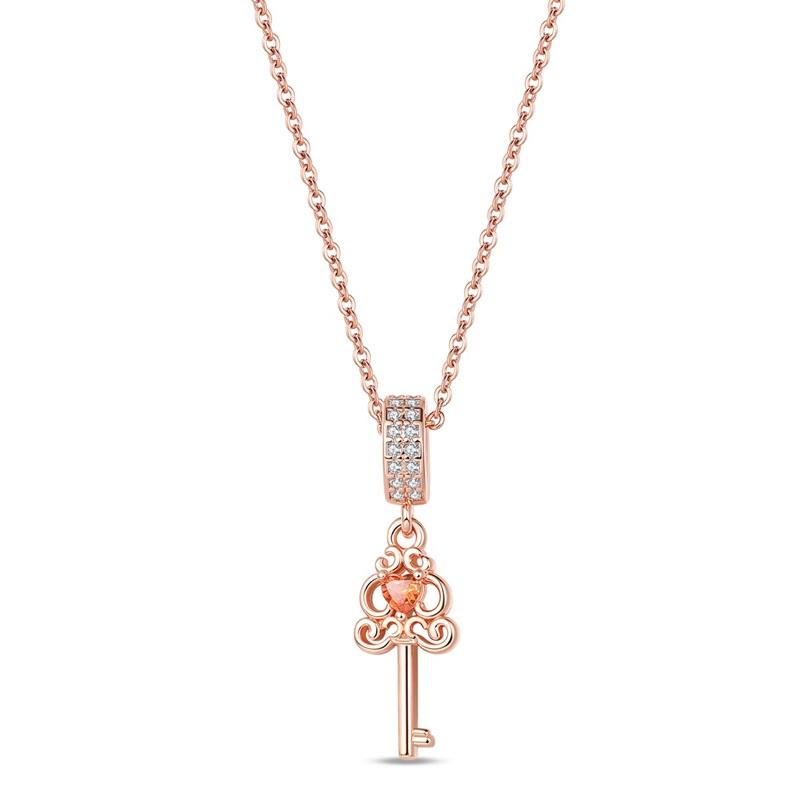 925 Silver Lock&Key Charms Lucky Heart Shaped Key Beads Pendants Fit Necklace Bracelet DIY Fine Jewelry Gift