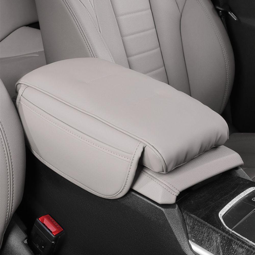 PU Leather Center Console Storage Luxury Style Armrest Pad Arm Rest Expander  Driving Comfort