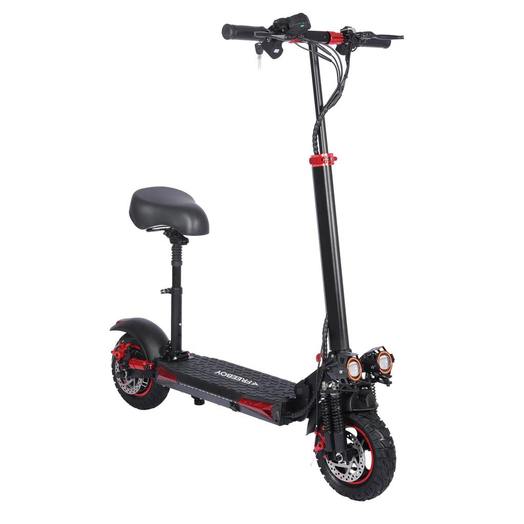 FREEBOY J11MAX Electric Scooter, 48V 18Ah Battery, Dual Disc Brakes