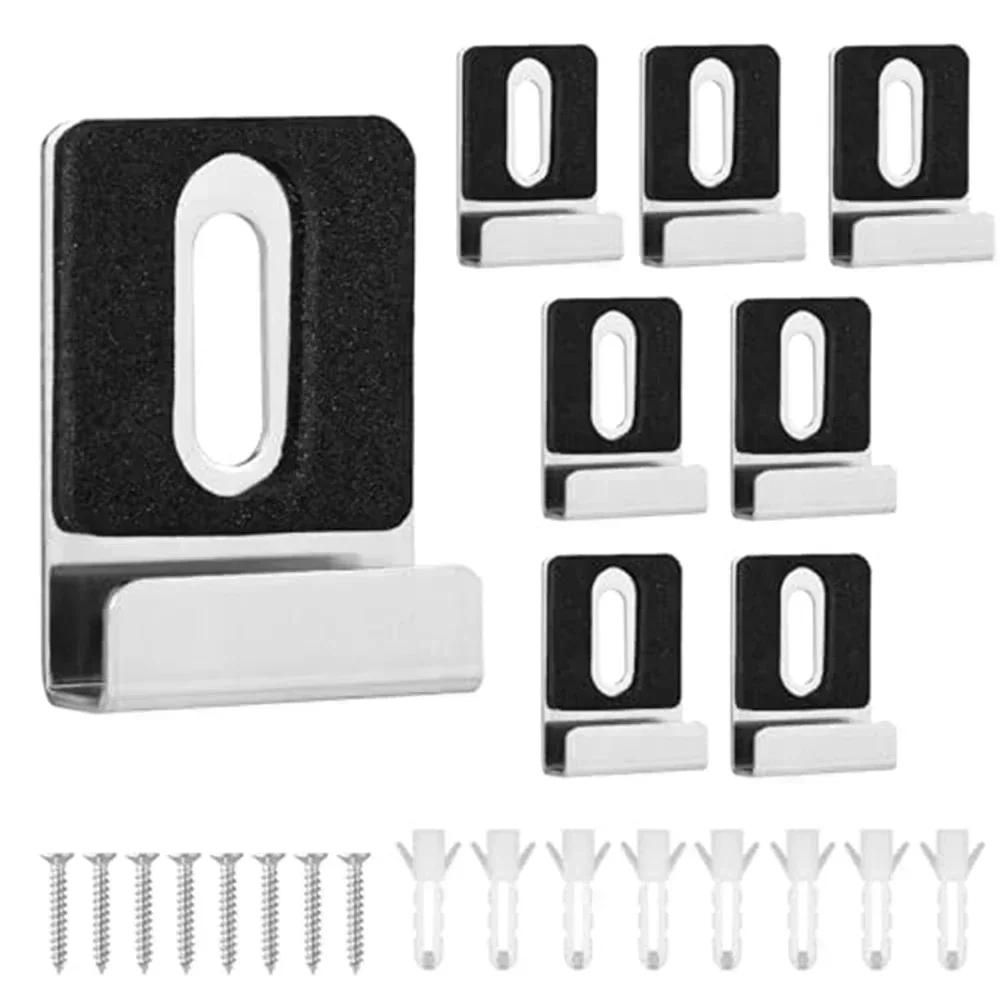 

Metal Mirror Holder Kit 8 J Type Holders With Screws For Safe And Reliable Hanging Solutions In Homes Offices And More China Mainland