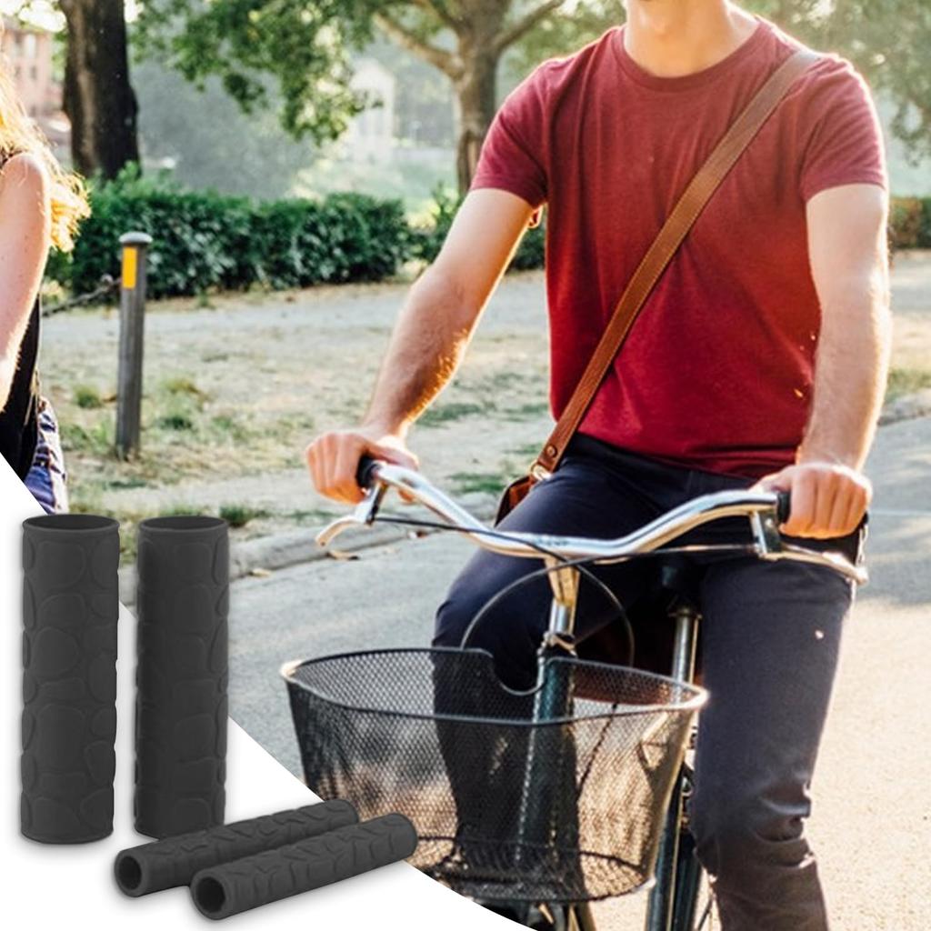 Patonde Motorcycle Handlebar Cover, Motorcycle Handlebar Grip Cover | Motorcycle Grip Cover Non-Slip Rubber