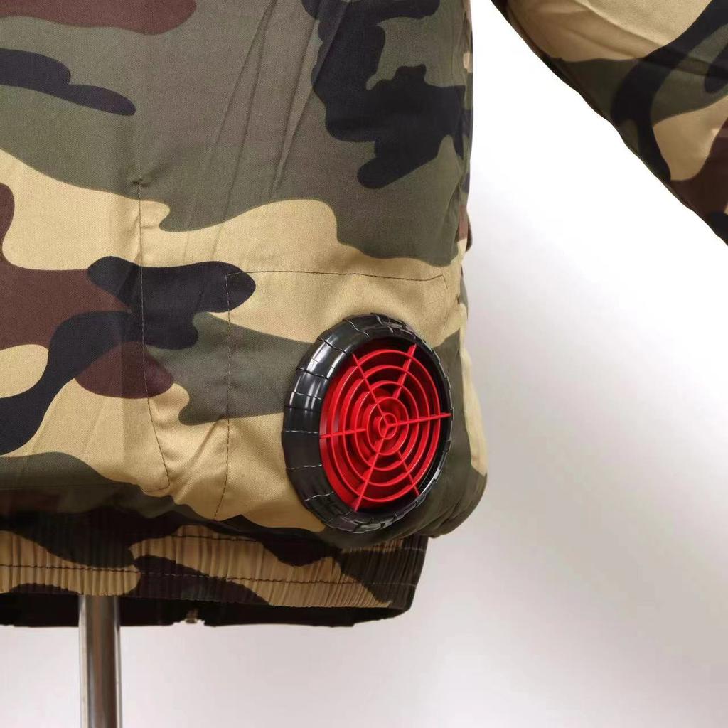 Heat Relief Cooling Clothing Fan Personal Air Conditioning Fan Air Conditioning Cooling 360 Degree Whirlwind Cycle Work Clothes