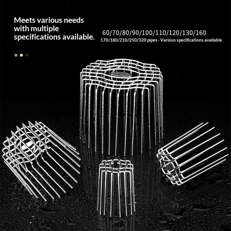 Couverture de Drainage Sol de Toit Siphon de Sol Gouttière Filtre Anti-Bouchage Protection de Gouttière Piège à Débris Feuilles Bouchon de Tuyau de Pluie Accessoires de Nettoyage