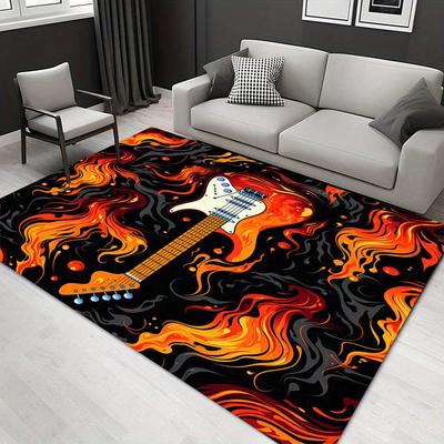 1pc 1581167712Pattern Carpet, Area Rug For Living Room Bedroom Room Bed Chair Laundry Entryway Corridor Yard Non-slip Outdoor Camping Rug Fl