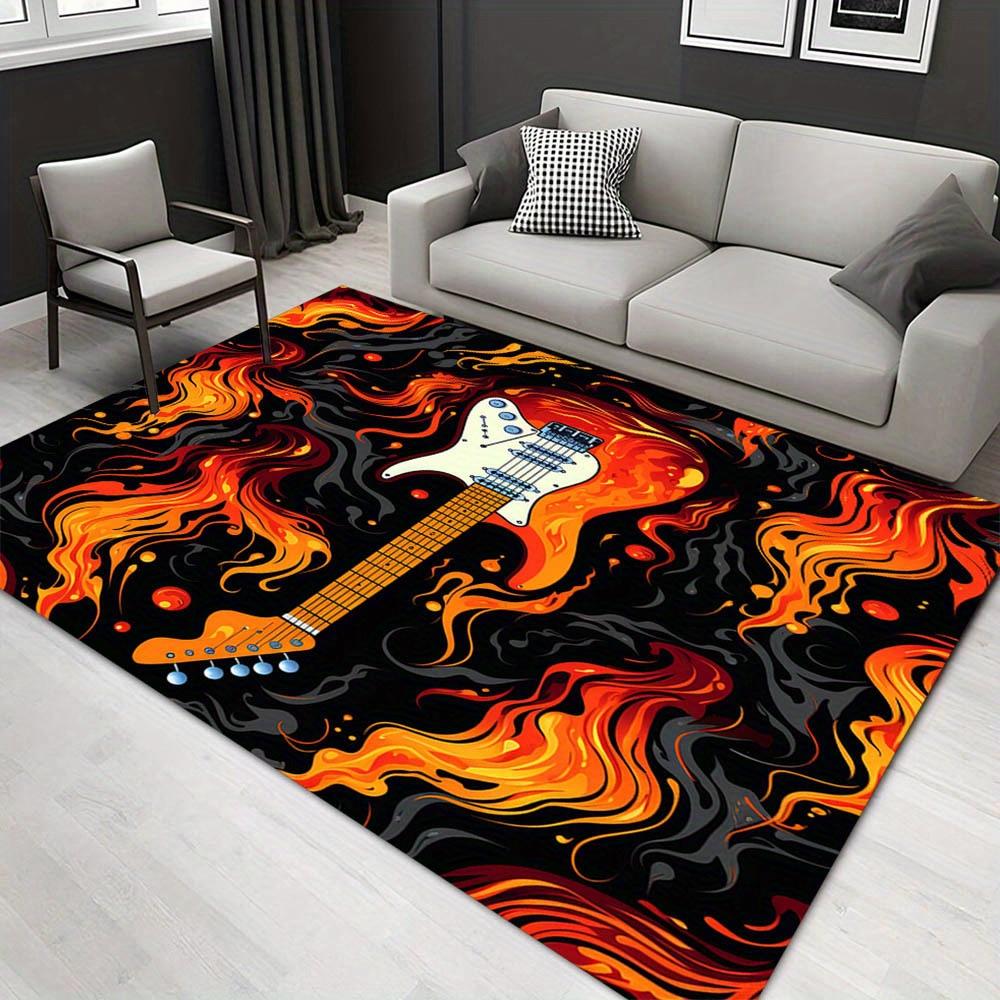 

1pc 1581167712Pattern Carpet, Area Rug For Living Room Bedroom Room Bed Chair Laundry Entryway Corridor Yard Non-slip Outdoor Camping Rug Fl 60cm by 90cm