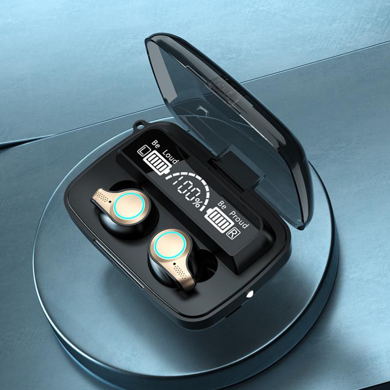 Nytt trådlöst Bluetooth-headset TWS Aperture Breathing Light 5.1LED-nummer visar Touch Bra ljudkvalitet