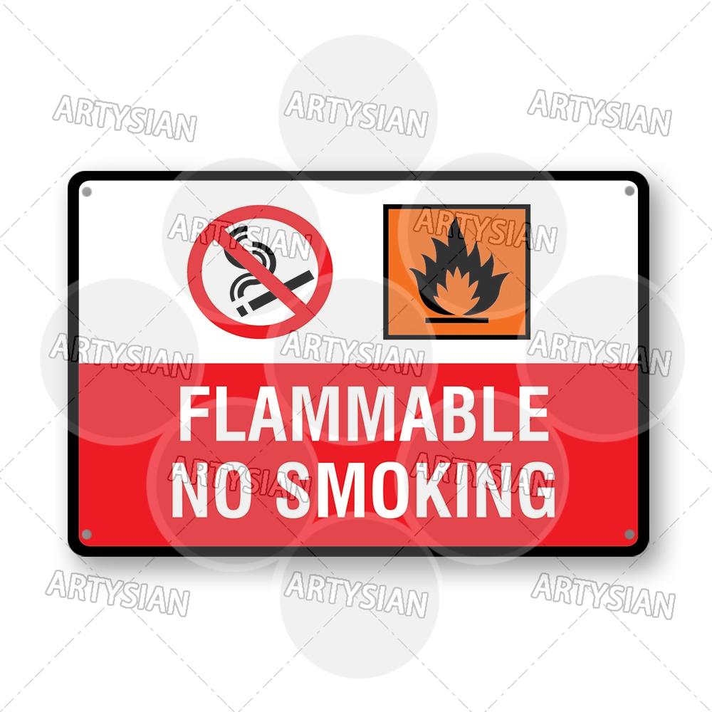 No Smoking Metal Sign Smoke Free Prohibition Warning Sign No Vaping Smokefree Plaque