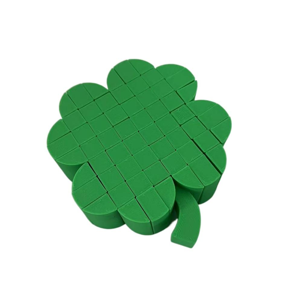 

Pixel Four Leaf Clover Toys Active 3D Articulated Leaf Toys 3D Printed Four Leaf Clover Autism темно-зеленого