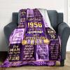 Vintage Celebration Blanket Personalized Name Soft Warm And Versatile For Sofa Bed Office And Travel Machine Washable Comfortable In All Seasons Best
